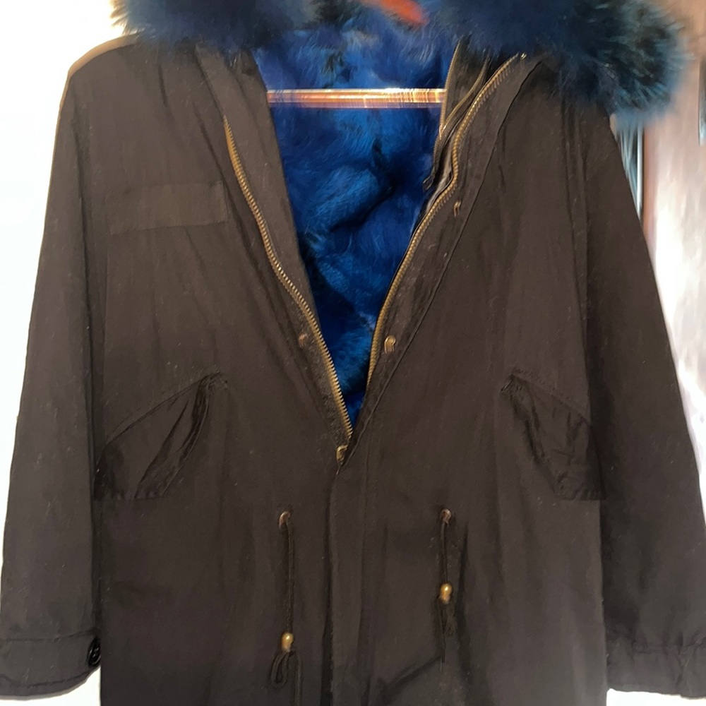 Mr. and Mrs. Furs Italy parka size large.